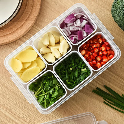 Refrigerator Storage Box: Clear Crisper Organizer for Food, Vegetables, and Fruits