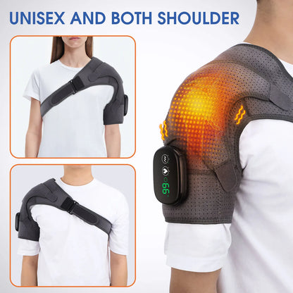 Heating Shoulder Massage Support: Adjustable Electric Belt for Arthritis & Joint Injury