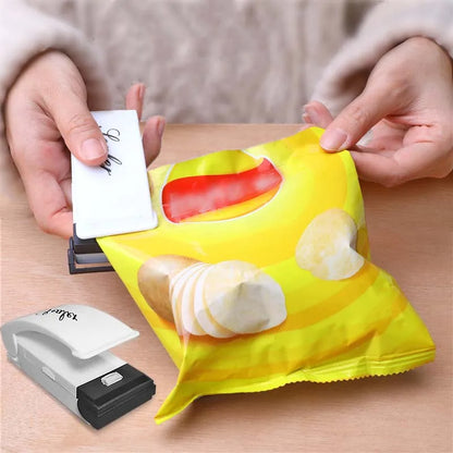 Portable Plastic Heat Bag Sealer: Food Packaging Sealing Machine for Snack Bags