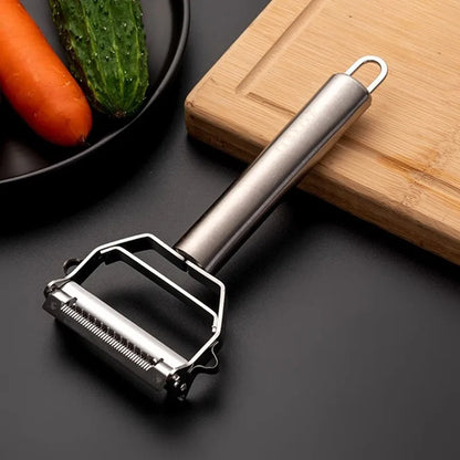 Stainless Steel Double-Head Vegetable Peeler: Multi-Function Kitchen Tool