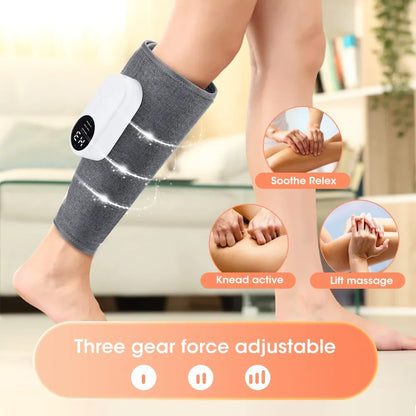 360° Air Pressure Leg Massager: Household Device for Relaxing Leg Muscles with Hot Compress