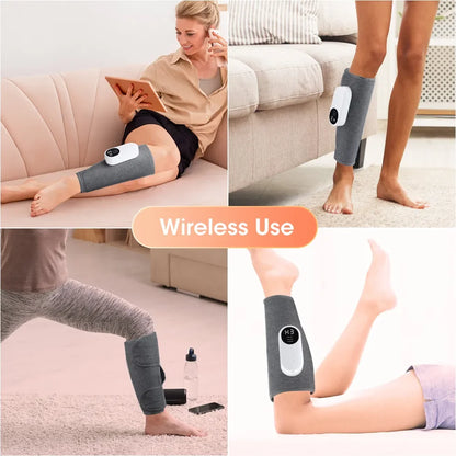 360° Air Pressure Leg Massager: Household Device for Relaxing Leg Muscles with Hot Compress