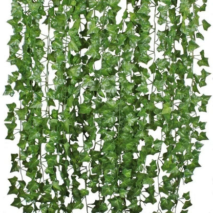 Artificial Green Silk Christmas Garland for DIY Home Decor