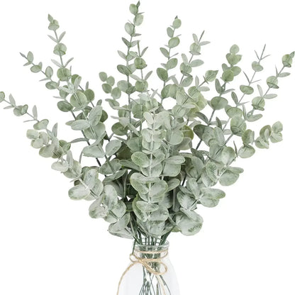 Artificial Eucalyptus Leaves: Wedding & Home Decor (6/12/18 Pcs)