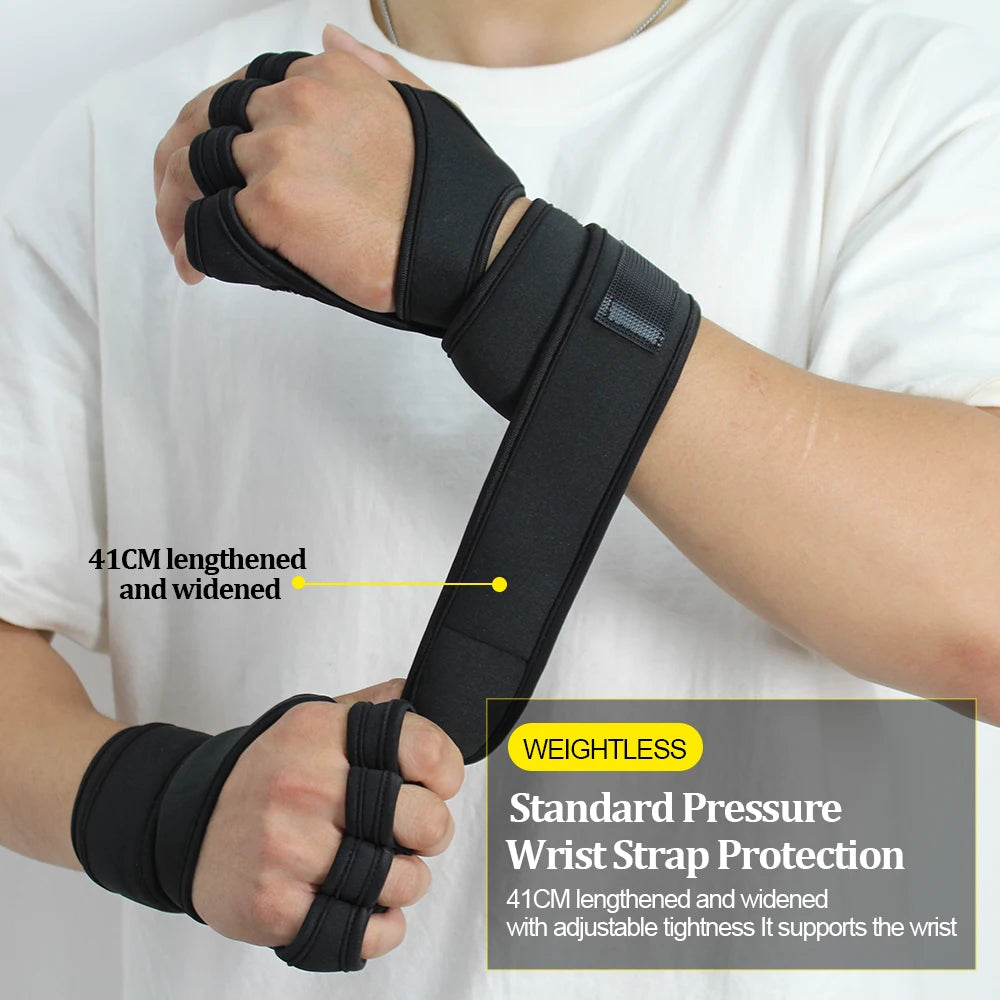 Training Sport Gloves: Hand and Wrist Palm Protector for Fitness and Weightlifting