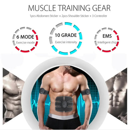 Smart Wireless EMS Muscle Stimulator: Abdominal Training for Fitness and Weight Loss