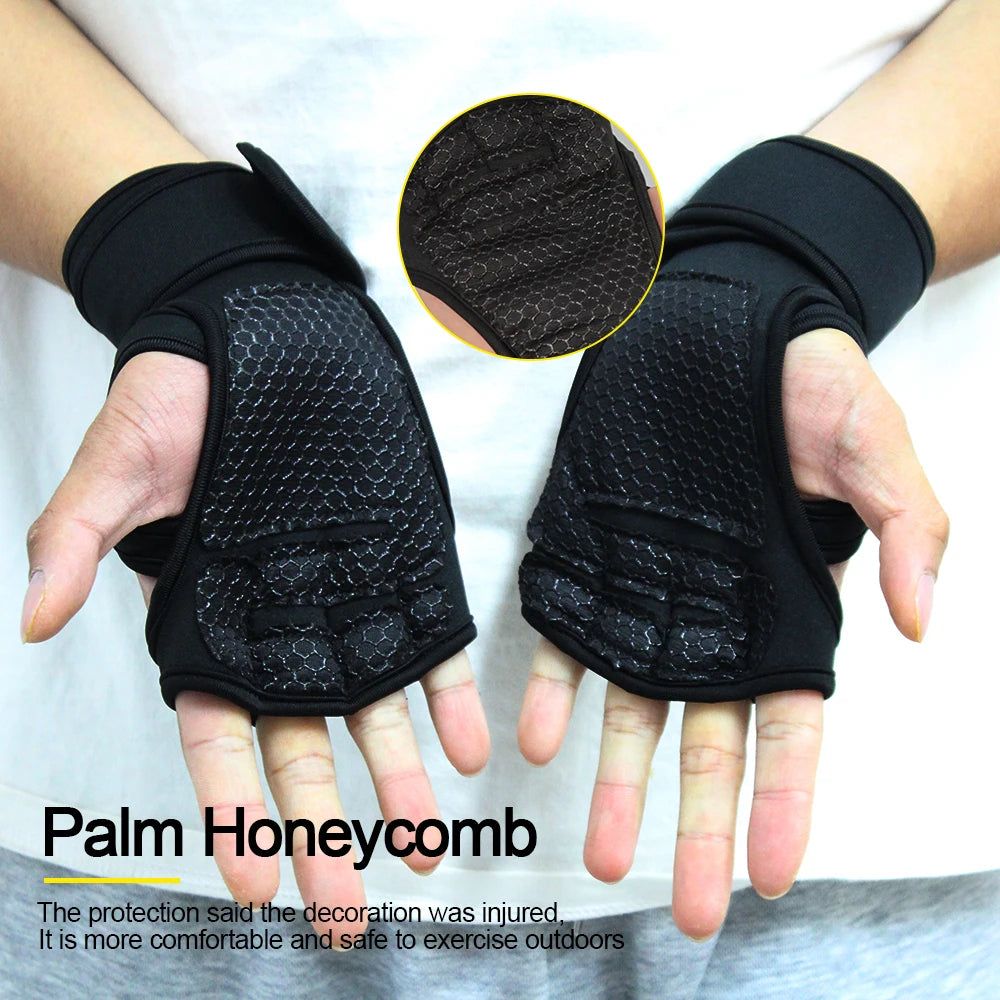 Training Sport Gloves: Hand and Wrist Palm Protector for Fitness and Weightlifting