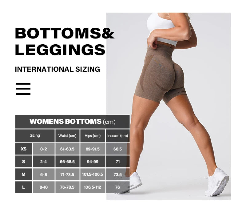 NVGTN Seamless Push Up Booty Shorts: Fitness Sports Gym Clothing for Women