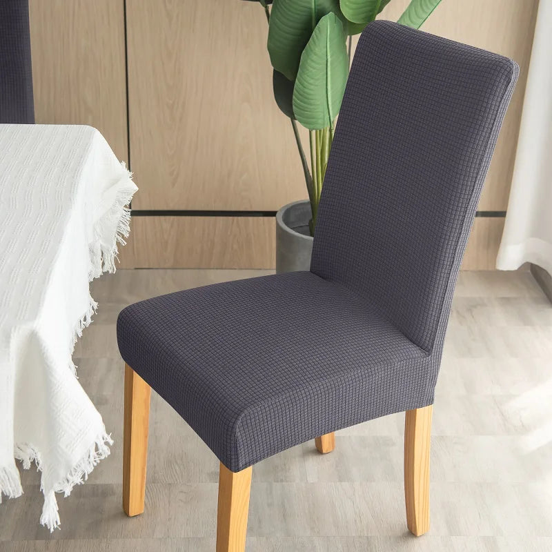 Waterproof Elastic Jacquard Chair Cover: Dining Room, Kitchen, Wedding, Hotel Banquet Seat Protector