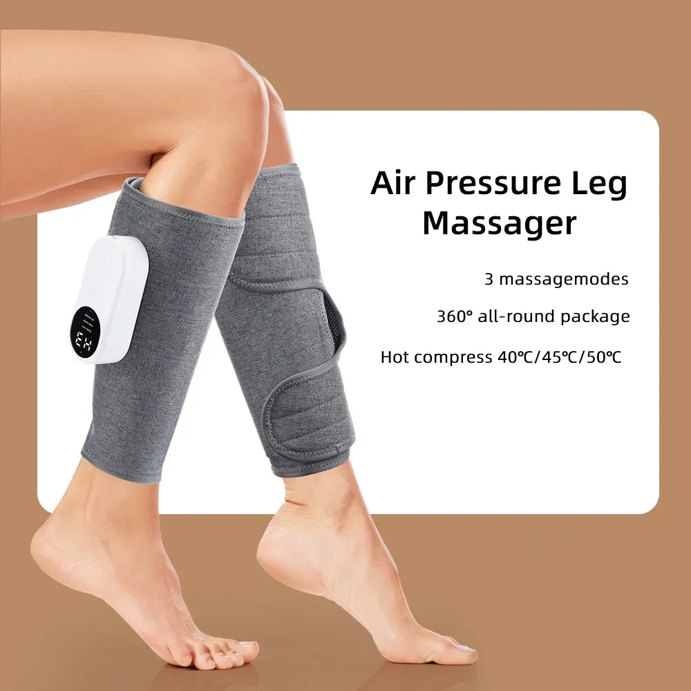 360° Air Pressure Leg Massager: Household Device for Relaxing Leg Muscles with Hot Compress