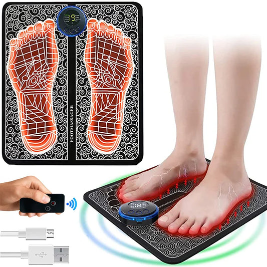 Rechargeable EMS Foot Massager Mat: Relieve Sore Feet at Home