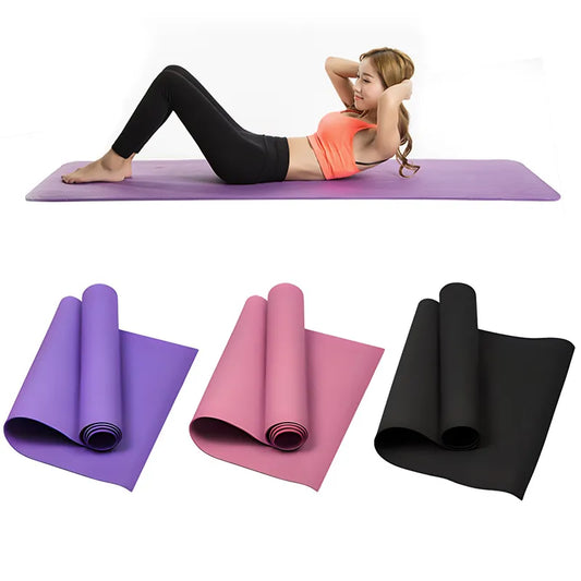 4MM Thick Anti-slip Yoga Mat for Exercise & Pilates