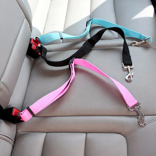 Adjustable Pet Car Seat Belt: Safety Harness Lead Clip for Dogs