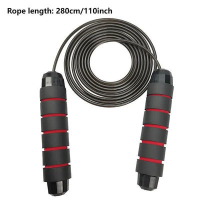 Professional Tangle-Free Jump Rope: Adjustable Steel Skipping Rope for Gym Fitness and Slim Body